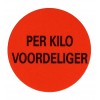 F915 rol @ 2.000 etiketten permanent rond 35 mm fluor rood met zwart bedrukt per kilo voordeliger F915 rol @ 2.000 etiketten permanent rond 35 mm fluor rood met zwart bedrukt per kilo voordeliger